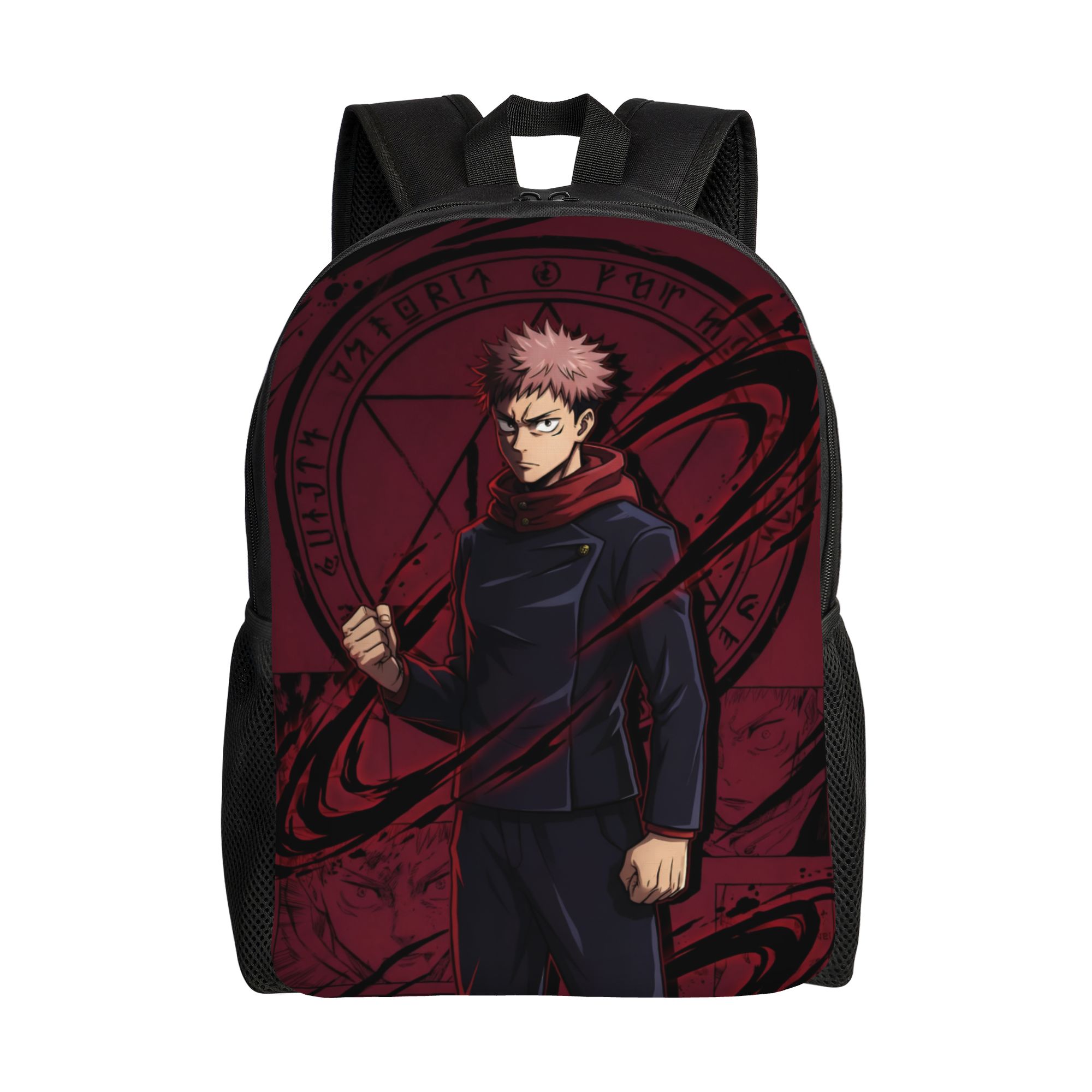 Laptop Accessories Bag For Men - 3D Baskı J-Jujutsus K-Kaisens Sırt Çantası