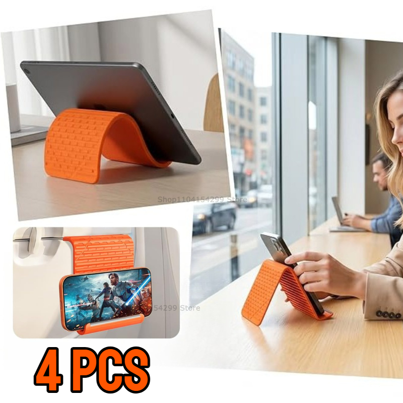 Laptop Stand Portable - Esnek Katlanabilir Silikon Telefon Tutucu Taşınabilir