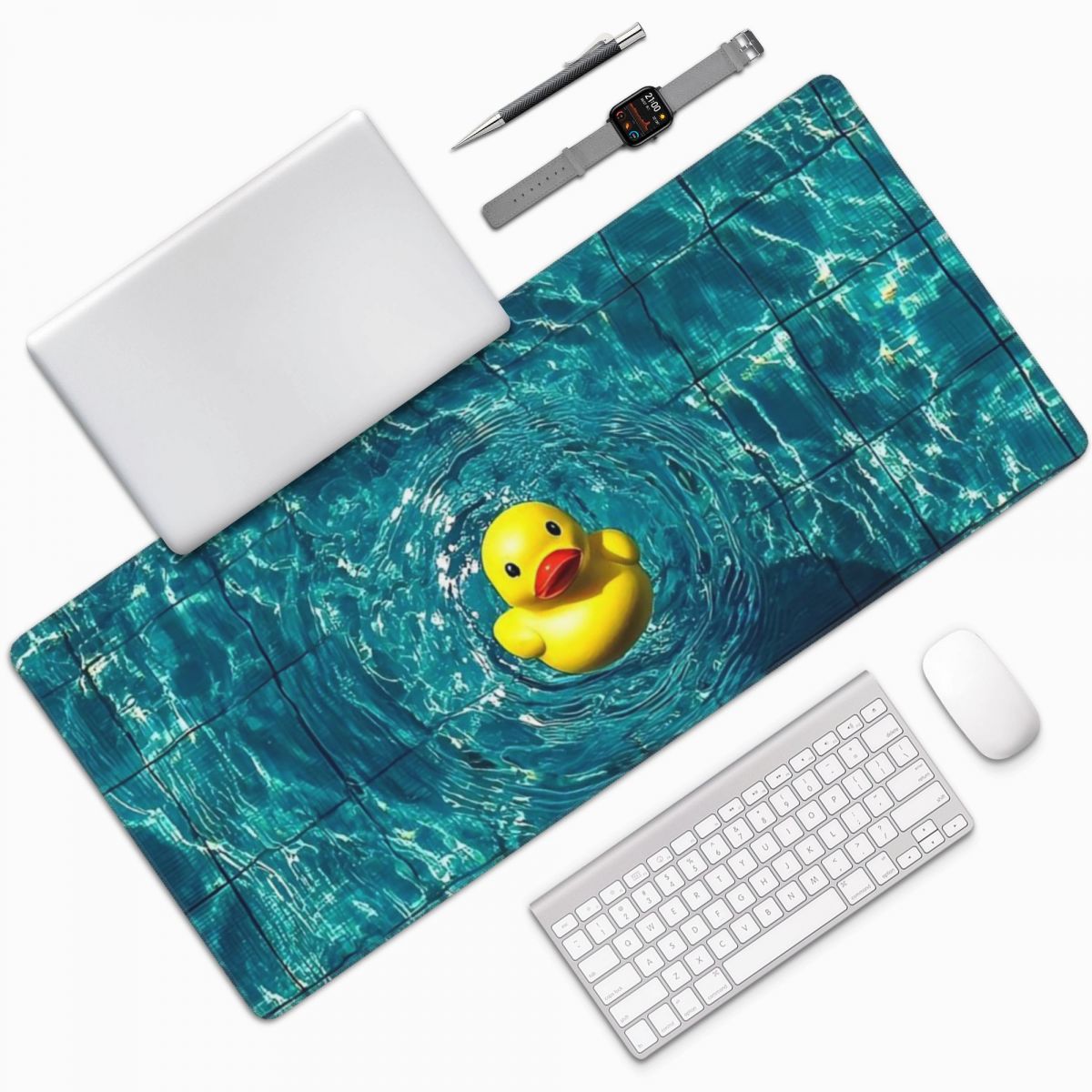 Yellow Laptop Accessories - Havuzda Sarı Ördek Büyük Mouse Pad