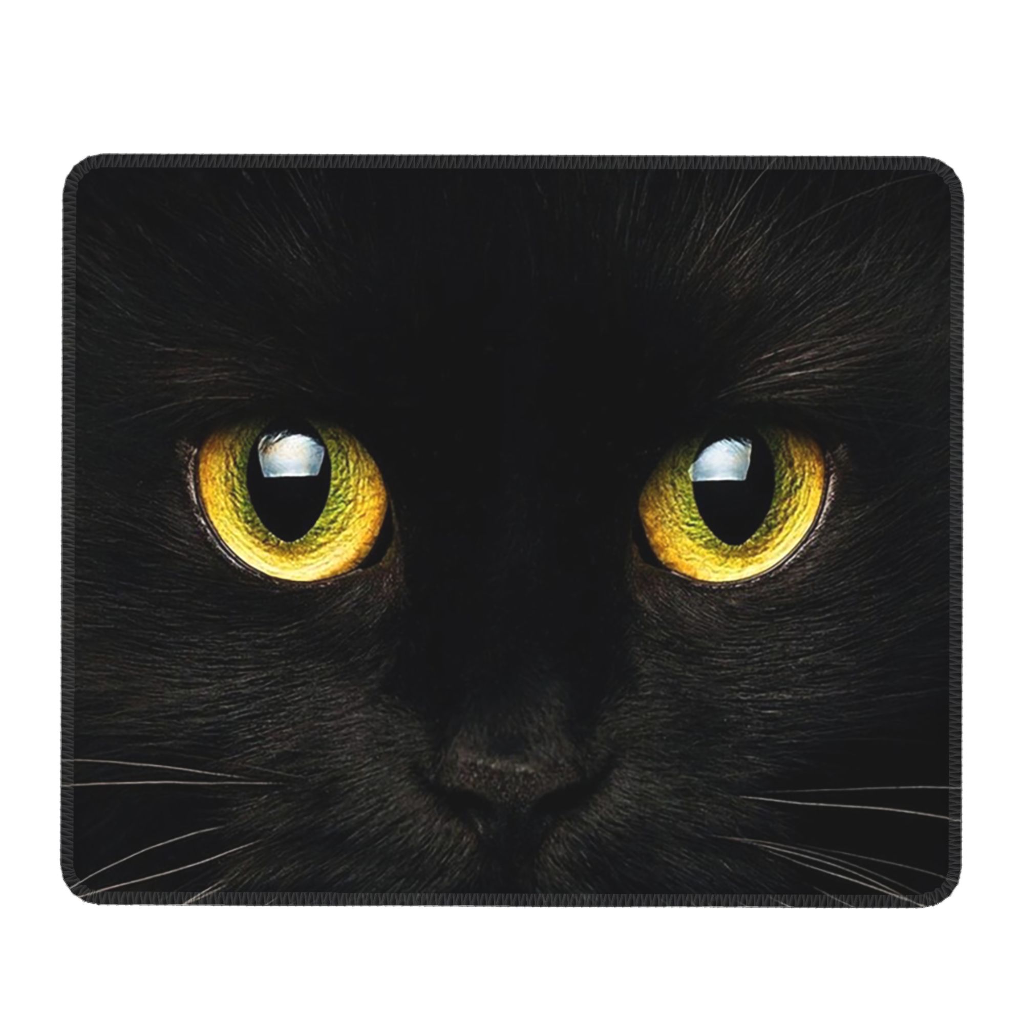 Yellow Laptop Accessories - Siyah Kedi Yüzü ve Sarı Gözlü