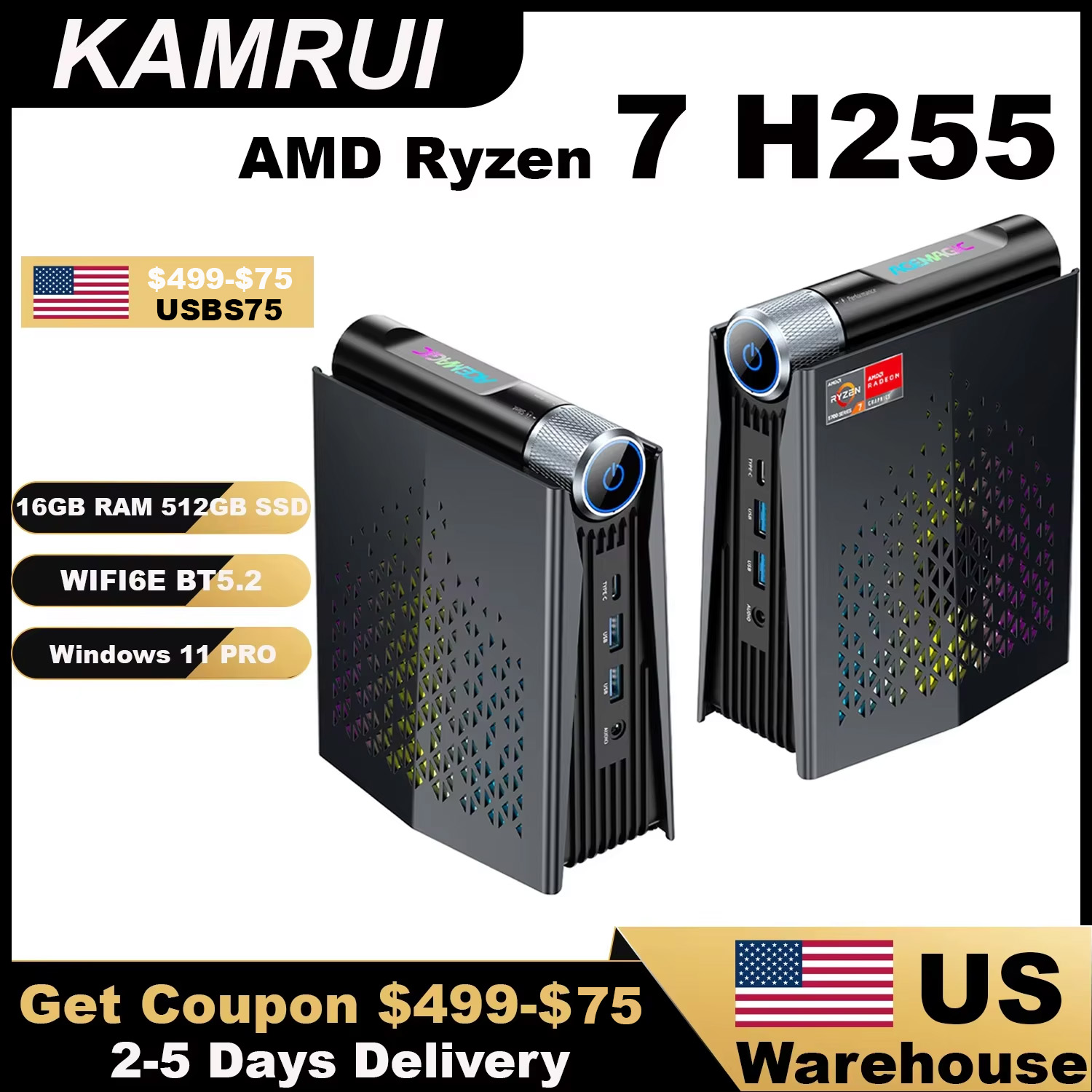 Amd Cpu Ryzen 7 - KAMRUI Gaming Mini PC Ryzen 7