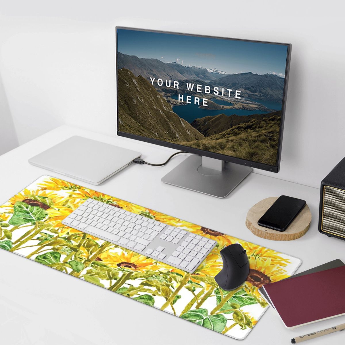 Ayçiçeği Canlı Sarı Çiçek Büyü - Yellow Laptop Accessories incelemesi ve fiyatı