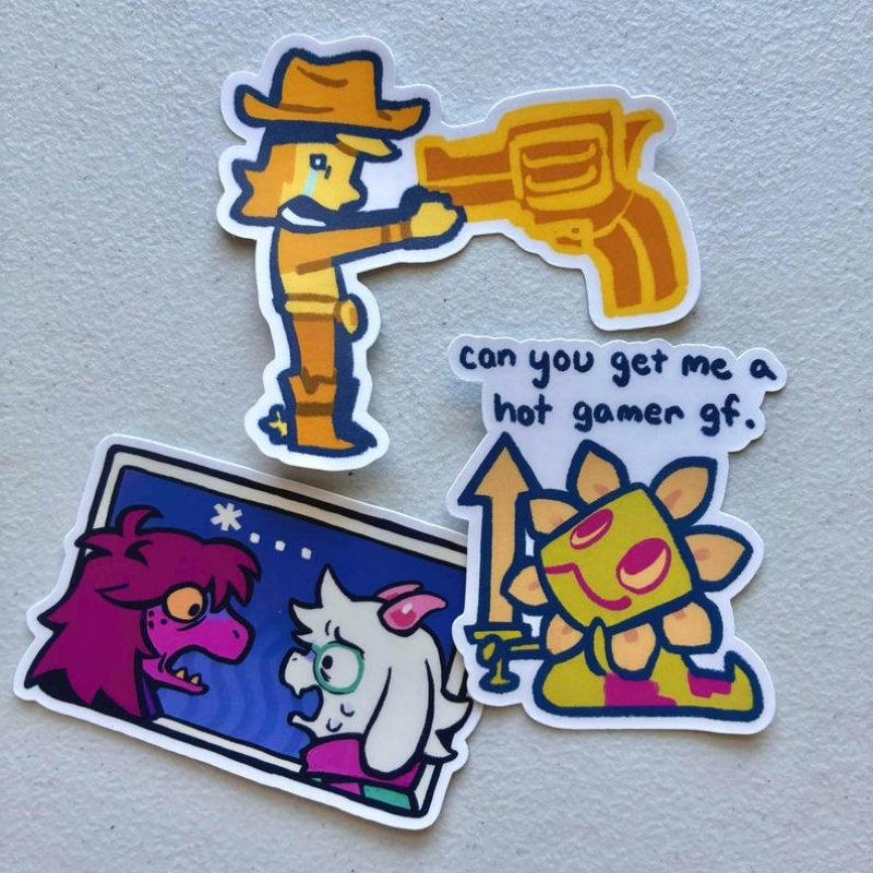 Deltarune Komik Meme Çıkartmal - Yellow Laptop Accessories incelemesi ve fiyatı
