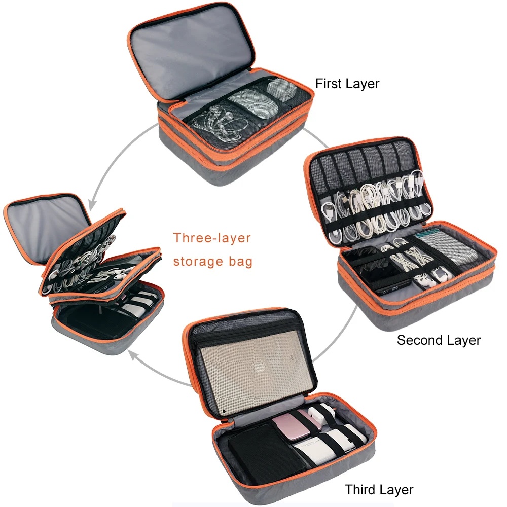 Çift katmanlar büyük kapasitel - Laptop Electronics Accessories incelemesi ve fiyatı