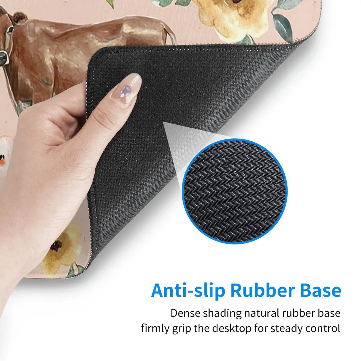 Büyük Mouse Pad İnek Çiçekli A - Yellow Laptop Accessories incelemesi ve fiyatı