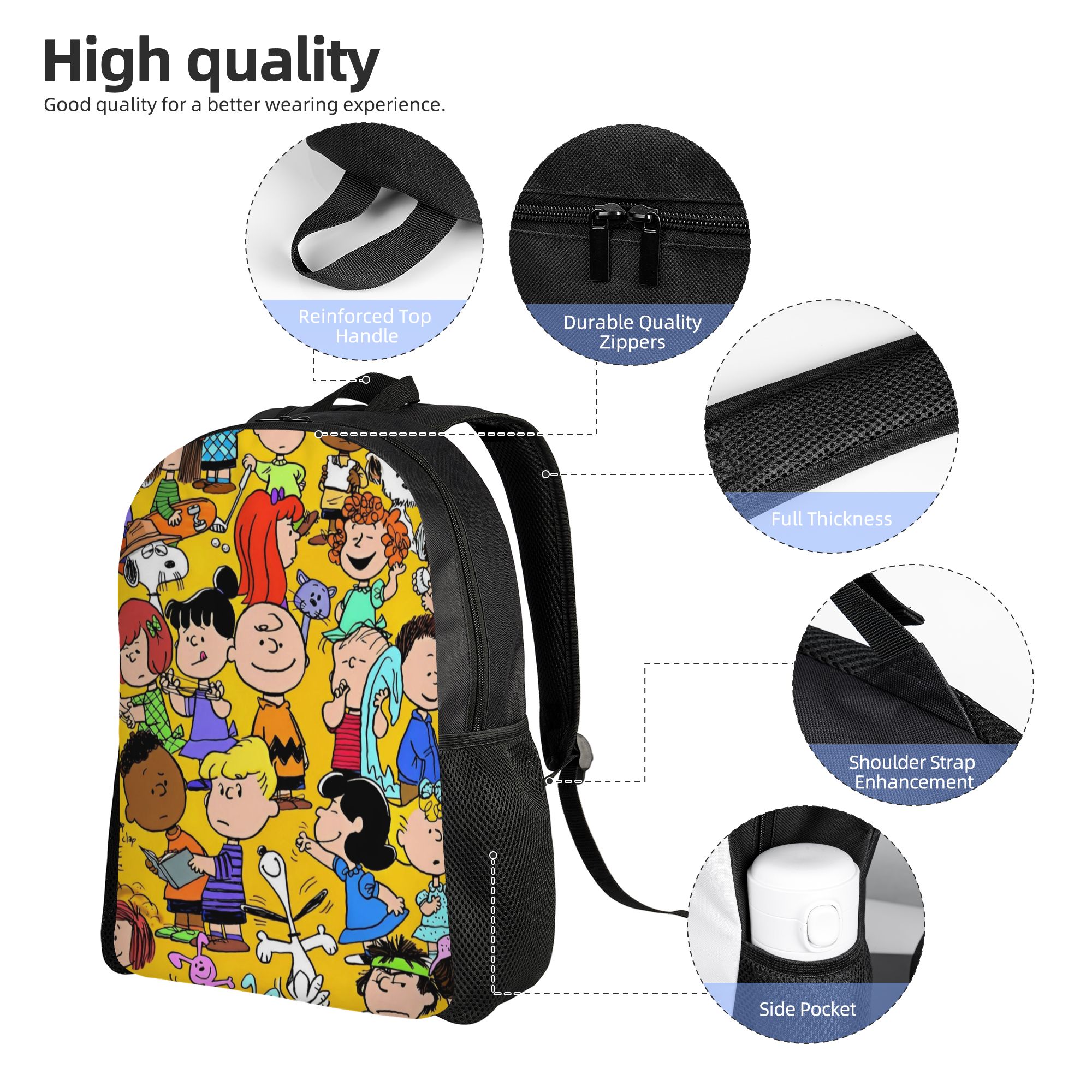 Snoopy Peanuts Moda Sırt Çanta - Laptop Accessories Bag For Men incelemesi ve fiyatı
