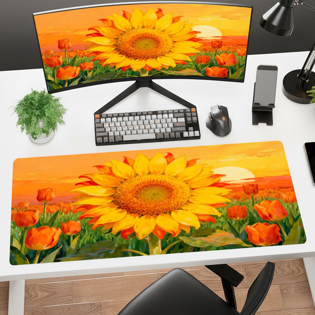 Marka Sarı Ayçiçeği Mouse Pad, - Yellow Laptop Accessories incelemesi ve fiyatı