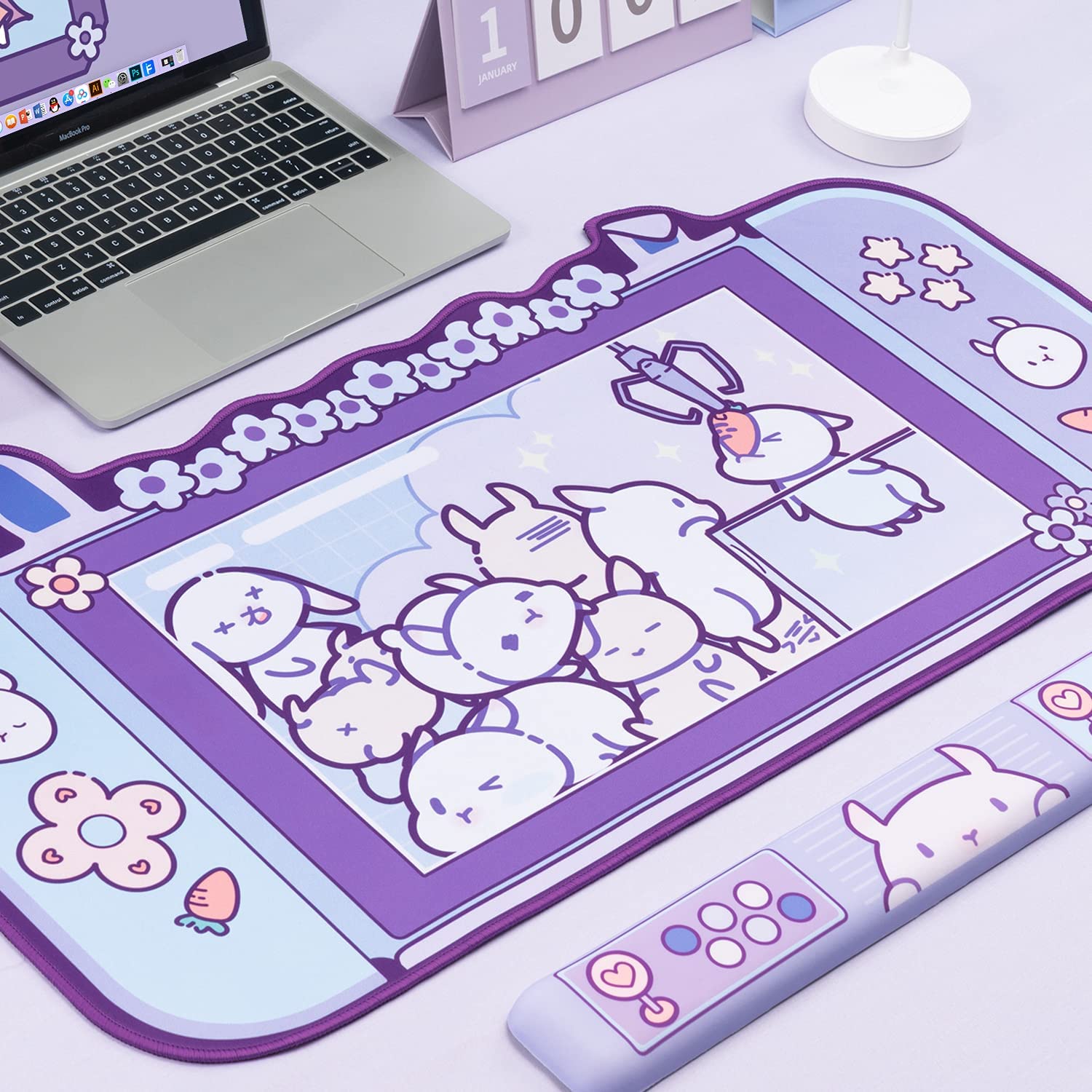 Büyük Kawaii oyun Mouse Pad se - Laptop Accessories Pink incelemesi ve fiyatı