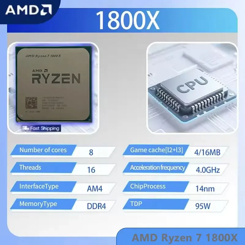 AMD Ryzen 7 1800X CPU R7 1800X - Amd Cpu Ryzen 7 incelemesi ve fiyatı